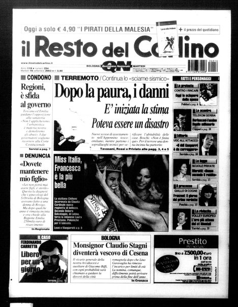 Il Resto del Carlino : giornale dell'Emilia